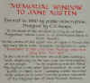 Jane Austen Memorial Window Description, Winchester Cathedral