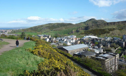 Calton Hill View - Holyrood and Arthur's Seat